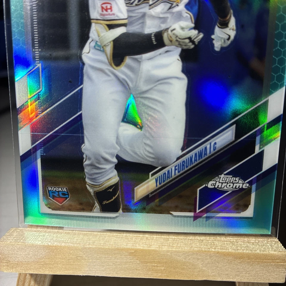 2021 Topps Chrome NPB  Baseball - Yudai Furukawa #46 Aqua Refractor /199 (RC) - Image 3 of 3