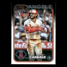 Trey Cabbage Rookie #321 2024 Topps Los Angeles Angels Baseball Card MLB. rookie card picture