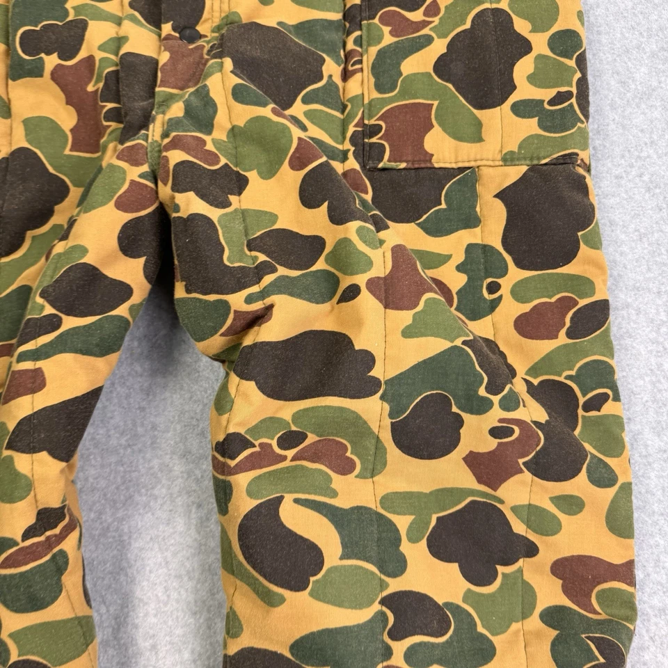 Pantalón Vintage Saf T Bak Hombres XXL Pato Rana Camuflaje Caza Acolchado Aislado Hecho en EE. UU. Foto 3 de 4