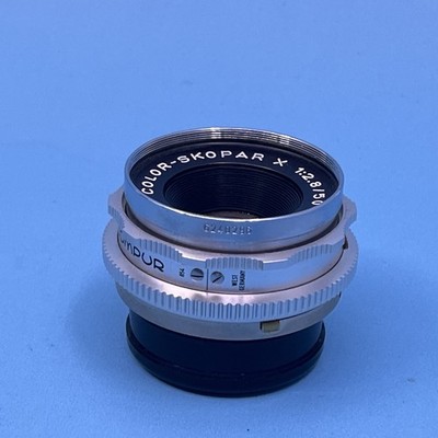 【B2162】 VOIGTLANDER COLOR-SKOPAR 2.8/50 Near MINT] Voigtlander COLOR-SKOPAR X 50mm f/2.8 Silver lens