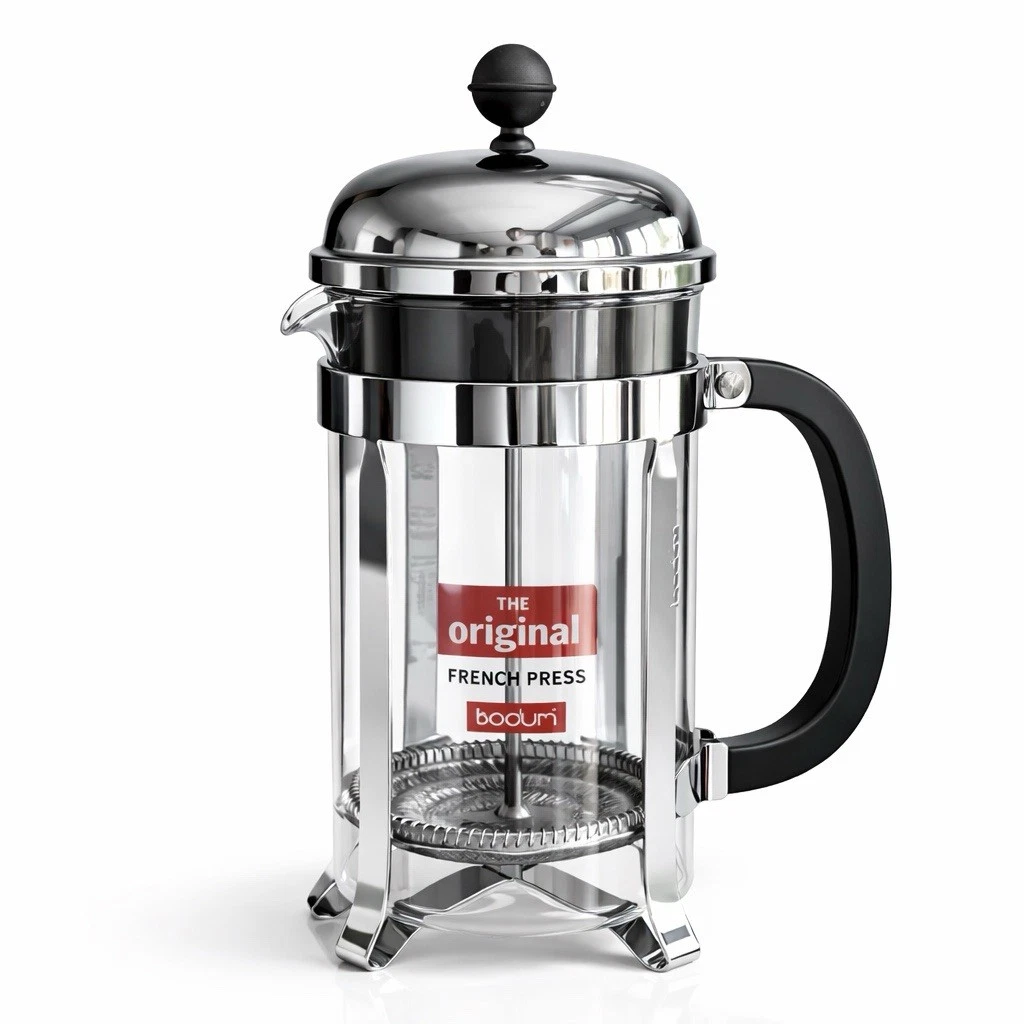 Bodum Original French Press Coffee Maker 8 Cup Glass Chrome 34oz