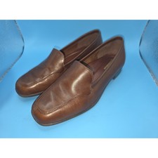Naturalizer Brown Leather Loafers Comfort Slip On Shoes Classic
