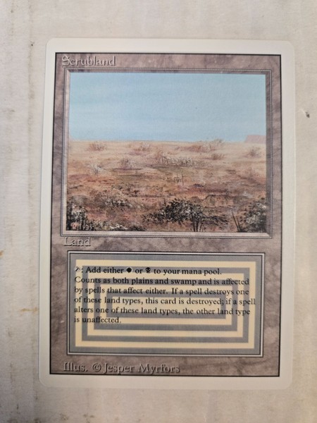 MTG Magic The Gathering LP REVISED SCRUBLAND