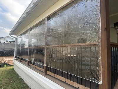 Highly transparent PVC waterproof tarpaulin, not thickened but durable, windproo