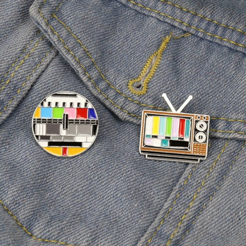 2 PCS Retro -TV -Brosche Retro-TV-Kanäle Breastpin Broschennadel - Picture 5 of 12