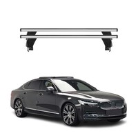 Menabo DachträGer GrundtäGer FüR Volvo S90 2017-2025 50Kg Aluminium Silber 2 Tlg