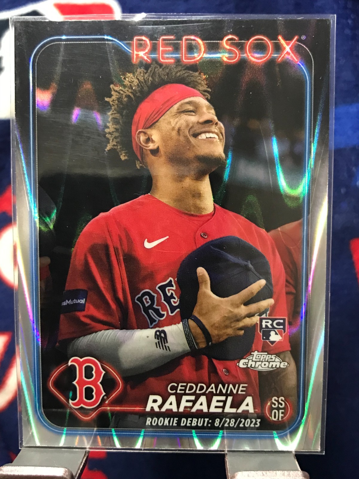 2024 Topps Chrome Update Ceddanne Rafaela RC RayWave Refractor #USC44 Red Sox