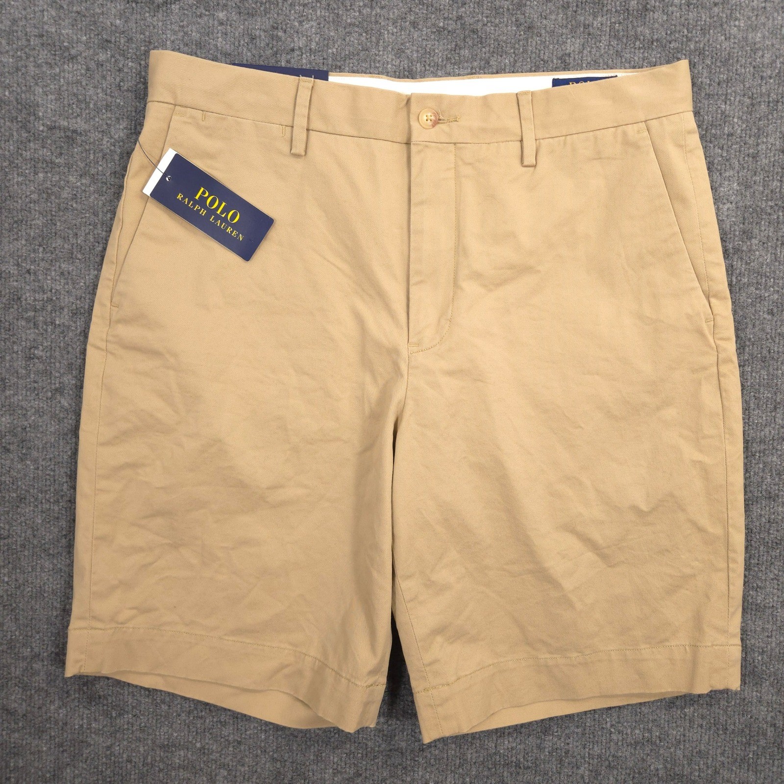 Polo Ralph Lauren Shorts Mens 32 Khaki Chino Stretch Classic Fit 9