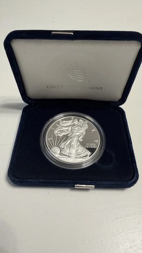 2015 W American Eagle One Ounce SILVER PROOF West Point Coin 1 Oz Box & COA