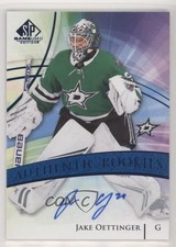 2020-21 Upper Deck SP Game Used Authentic Rookies Blue Jake Oettinger Auto 0gx0