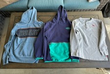 Levi's and Hurley Youth Boys Size Medium 10-12 Yrs. Hoodies and Shirt Lot