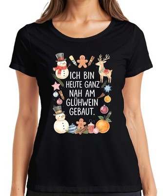 I'm Very Close To Mulled Wine Today Christmas Advent Funny Ladies T-Shirt