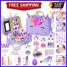 Little Girls Makeup Kit, Pretend Make Up for Kids, Princess Play Makeup Set, ...