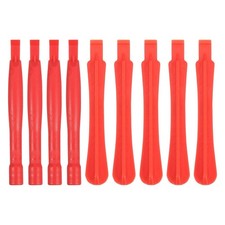 MECCANIXITY 10pcs Plastic Spudger Crowbar Professional Pry Bar 155mm, Red