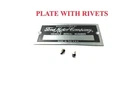FORD MOTOR COMPANY ID TAG DATA DOOR PLATE SERIAL NUMBER VINTAGE SCRIPT ALUMINIUM