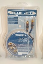 Vanco HTDKE6 - 6' Triple RCA Composite A/V Cable 24K Gold RCA Males