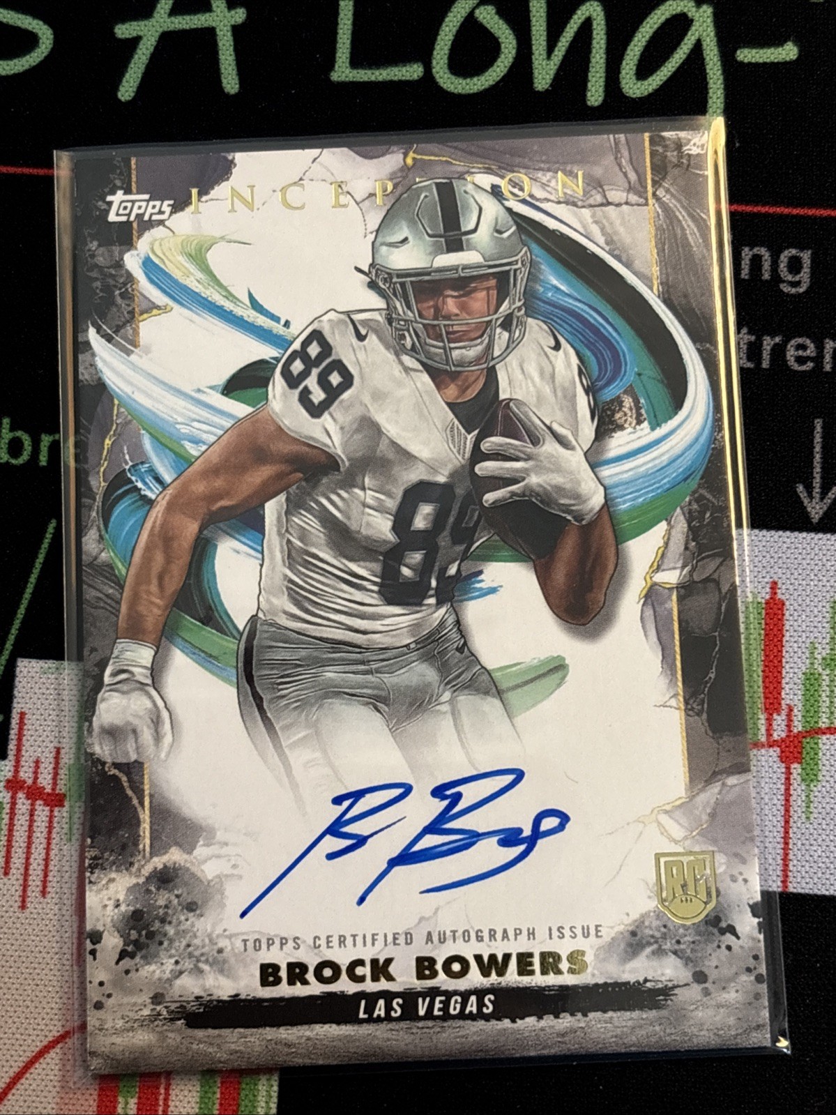 2024 Topps Inception - Rookie Autographs Brock Bowers #RA-BB (AU, RC)