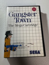 Gangster Town Sega Master System Complete CIB Manual Box game TESTED!