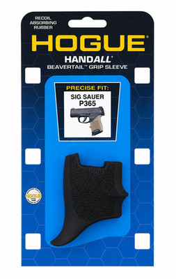 Hogue HandALL Beavertail Grip Sleeve Black For SIG SAUER P365 18700