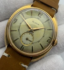 Vintage Slava USSR Watch 1960s Export FOREIGN Case 15 Jewels Soviet Era