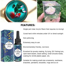 Clear UV Resin Rapid Curing for DIY Nail Art and Jewelry Making