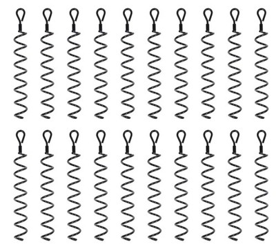 20Pk 18'' Spiral Shed Anchor Steel Heavy Duty Ground Screw Anchor Earth Auger