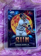 2025 Topps Chrome Cosmic Planetary Pursuit THE SUN RONALD ACUNA JR #PPS-3