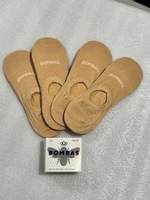 New Bombas Womens Casual Socks TAN Medium No Show 4 ct lot