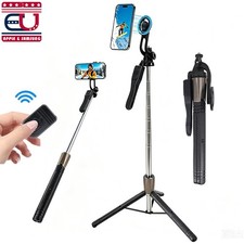 67" Extendable Magnetic Phone Tripod Stand Selfie Stick 360  Rotation w/Remote