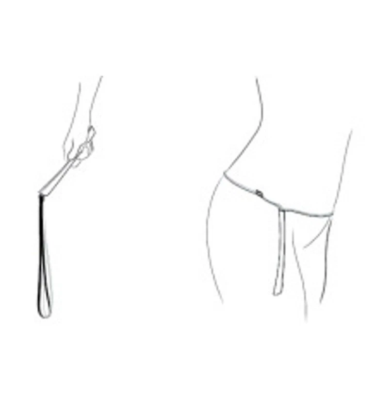 CRAVE- Incoqnito Único Ajustable Cuero Pestañas Nalgadas Cinturón Látigo BDSM Foto 2 de 4