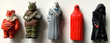 Vintage Star Wars 80er Pencil Top Fortuna, Gamorrean, Emperor, Darth Vader & Ewok