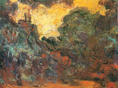 011 Claude Monet -  Artist's house from garden 1922-24 - Giclée Fine Art Print