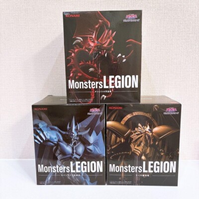 Yu-Gi-Oh! Series Monsters LEGION Slifer Obelisk Ra PVC Figure SET