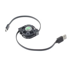 Retractable USB Cable Type-C Charger Power Cord USB-C Wire Sync for Cell Phones