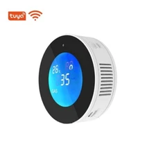 Tuya Wifi Smart Home Combustible Natural Gas Sensor With temperature Display