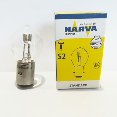12V 35/35W BA20d S2 Narva Birne Lampe Glühlampe Moped Motorrad  N49w