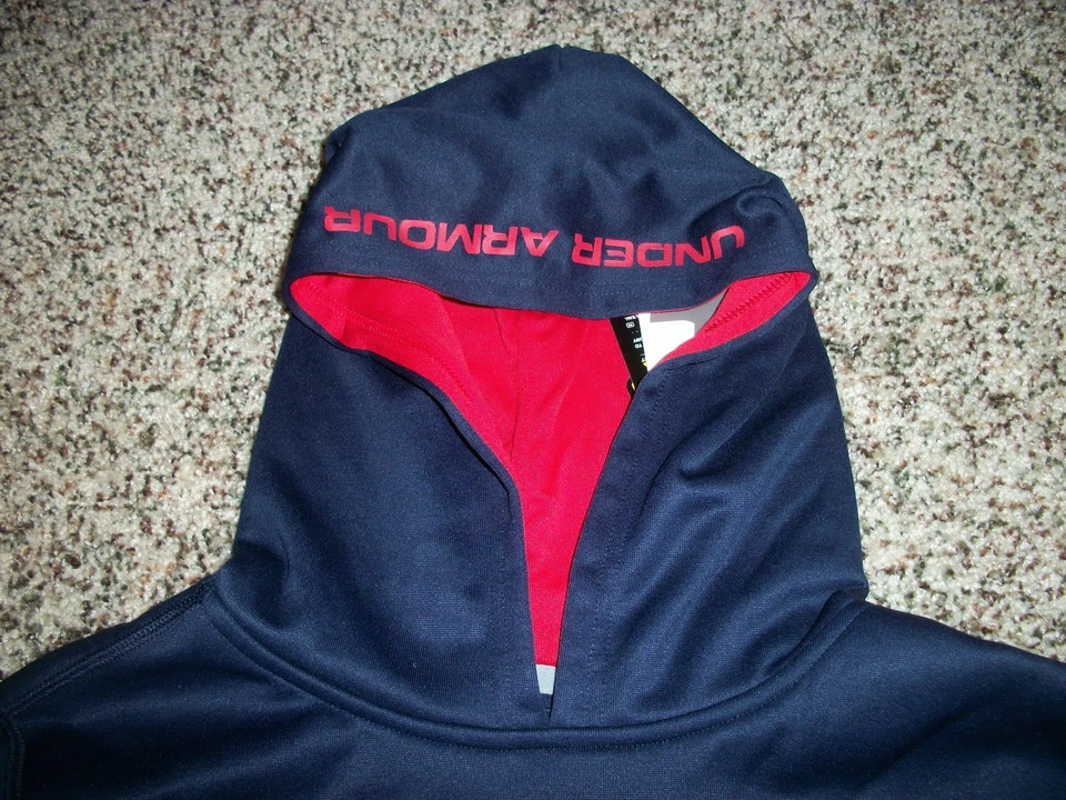 SUPERMAN UNDER ARMOUR Nuevo Con Etiquetas Jóvenes Niños Niños Sudadera con Capucha Chaqueta Alter Ego Tormenta Azul Foto 3 de 3