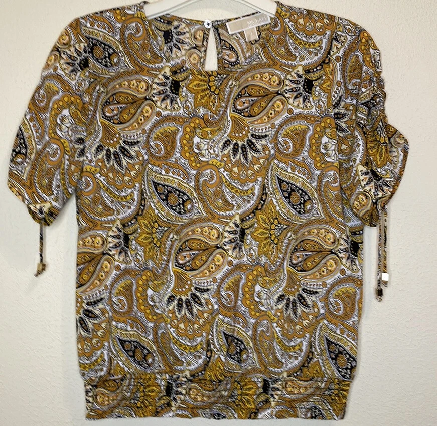 Michael kors blouses yellow cheap