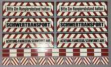 Reflektierendes Schwertransport Set - Aufkleber Tamiya Wedico 1:14 1:14,5 RC LKW