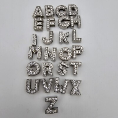 Strassbuchstabe Silber Kristall Strass 15 mm Alphabet A-Z Dia Buchstaben