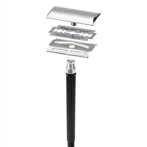 SMUK Razor Safety Razor in Silver and Black, photo 2