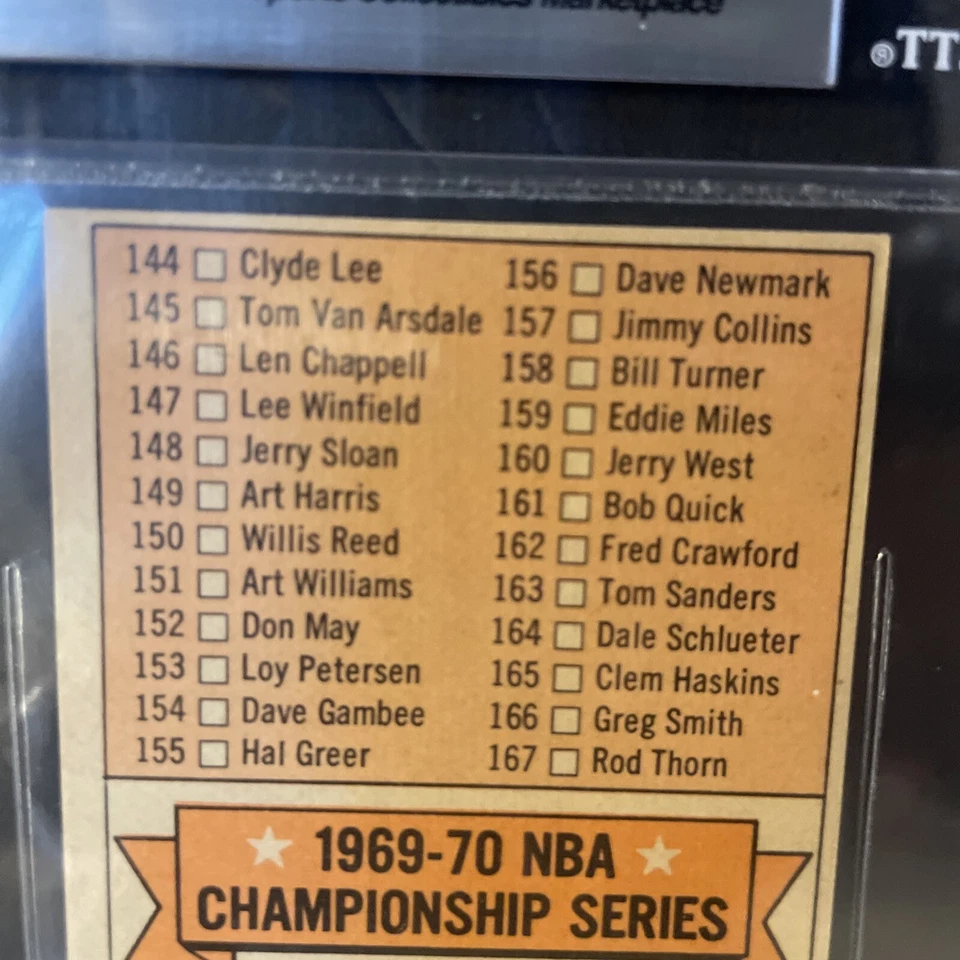 1970-71 Topps Basketball #101A Checklist 2 1970-71 In Black BGS 5 EX - Image 4 of 4