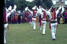 35mm Slide 1970's  Morris dancing Yorkshire show