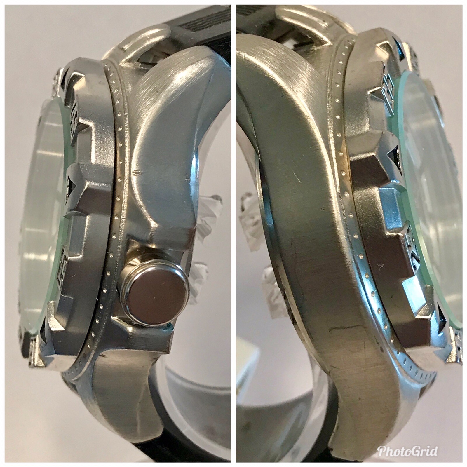 52mmm Auto Fully Skeletonized Black & Silvertone Strap TecnoSport Mens Watch