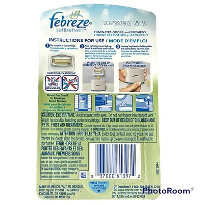 Febreze Set & Refresh Air Freshener 2 Refills Pack For Small