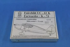 MIKU Resin Model Fairchild UC-61K Forwarder / K-74 Aircraft (USA SHIPPED)