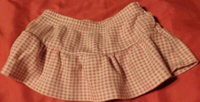 Baby Girls Carter's Child Of Mine 6-9 months pink and white checkered skirt