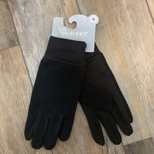 Isotoner Men's Winter Gloves Black Size SMALL/ MEDIUM