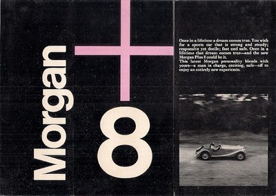 Morgan Plus 8 1968-69 UK Market Foldout Sales Brochure