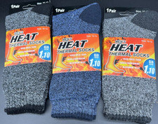 Men's Heat Thermal Socks Clo Rating 1.10 US Size 10-13